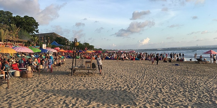 Seminyak Beach offers stunning ocean views and breathtaking Bali sunsets.