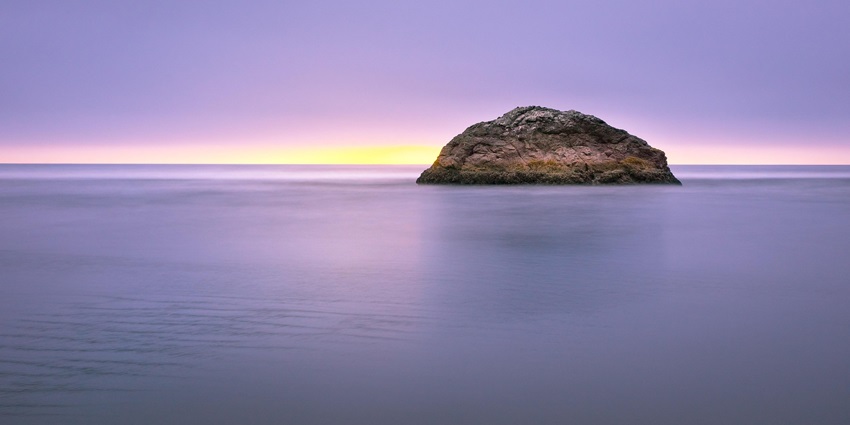 Scenic view of one of Chatham islands with the ocean in the background.