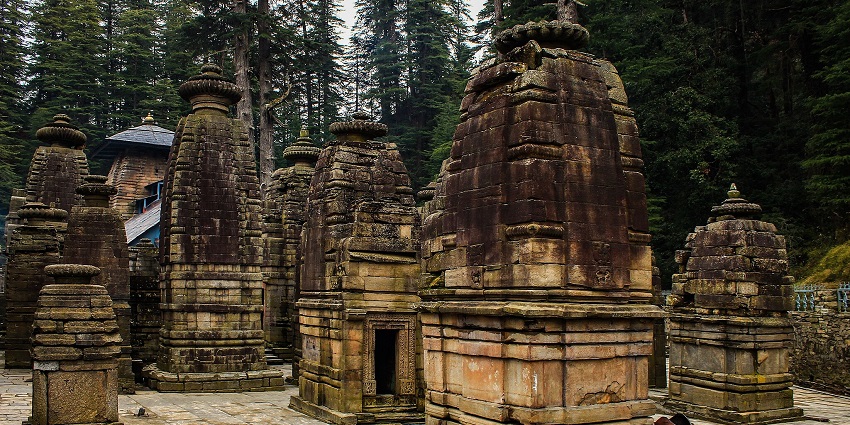Image of the temple complex of revered Jageshwar Temple