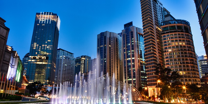 An image of Kuala Lumpur City Centre, one of the best places to visit in Malaysia