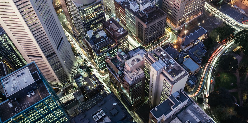 Sydney Tower Eye in Australia, towering above the city skyline.
