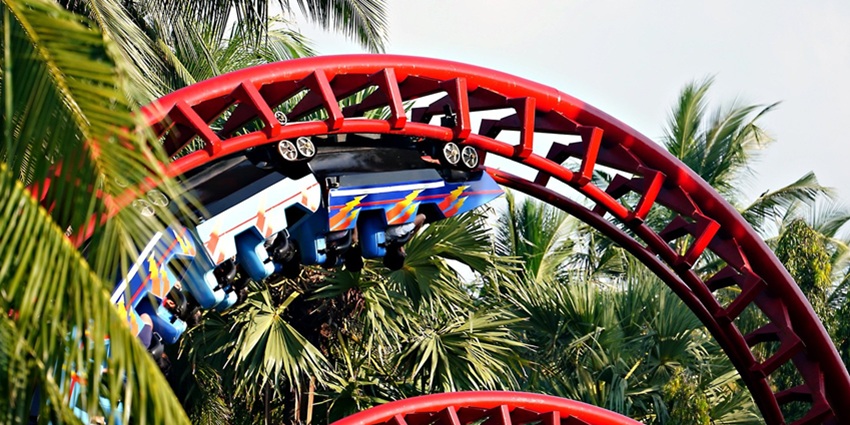 An image resembling the rides in one of the biggest theme parks in India.