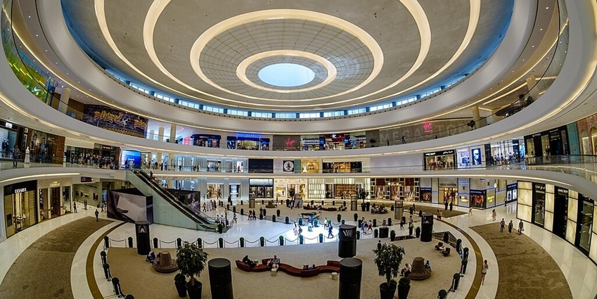 An image of the Dubai Hills Mall Grand Atrium, a premier destination with top brands