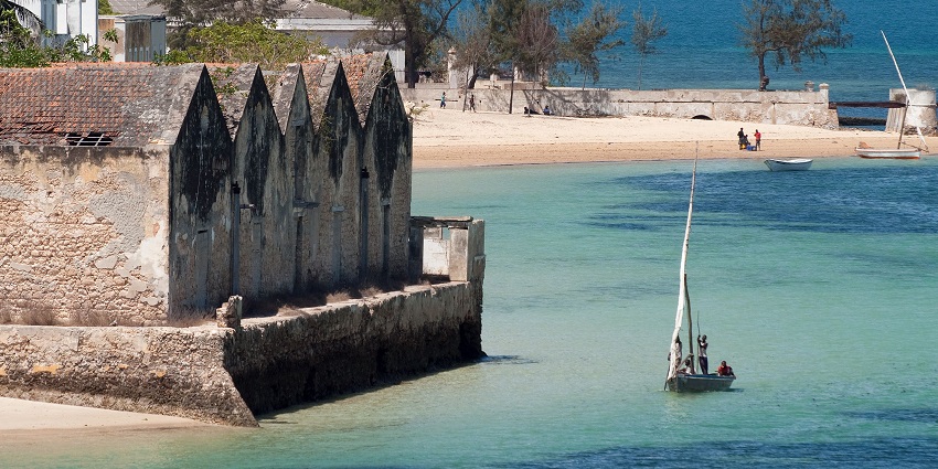 Mozambique is located in southeastern Africa, bordered by the Indian Ocean to the east.