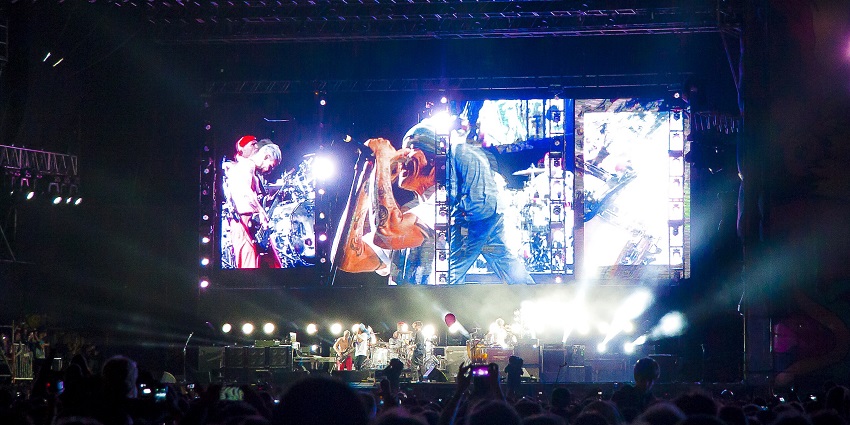 A massive audience at Lollapalooza Argentina, one of the biggest festivals.