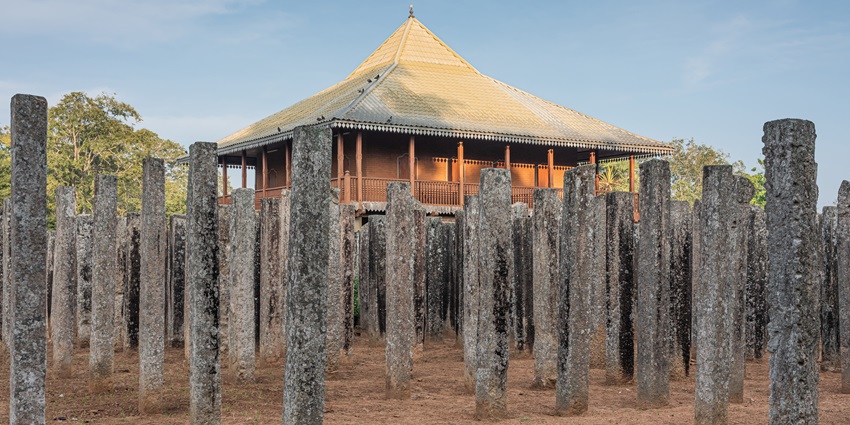 Lovamahapaya, also known as the Brazen Palace, is an ancient structure in Anuradhapura.