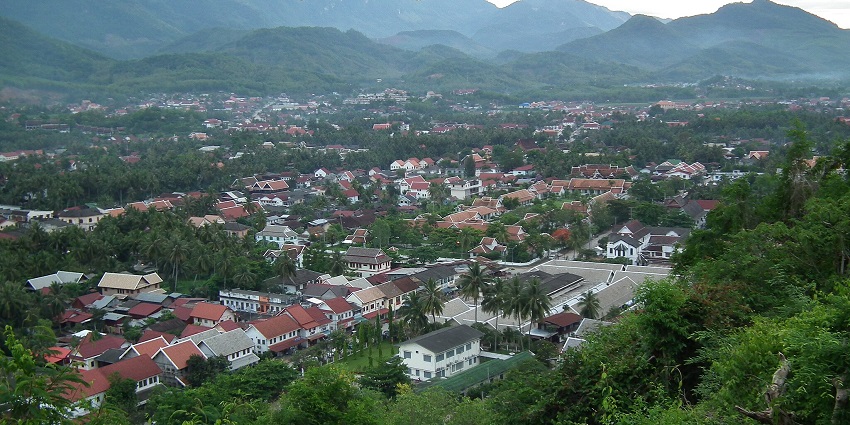 Greenery of Luang Prabang from above, a must-visit place in Asia in the month of March