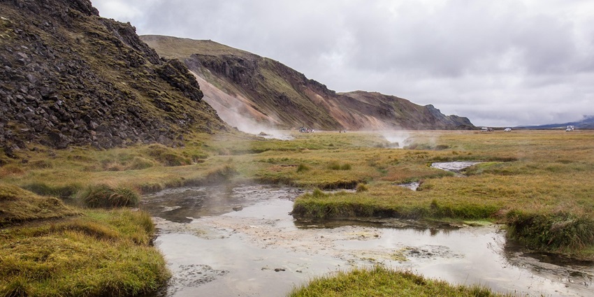 A valley with hot springs stretching, one of the best places to visit in Copan ruins.