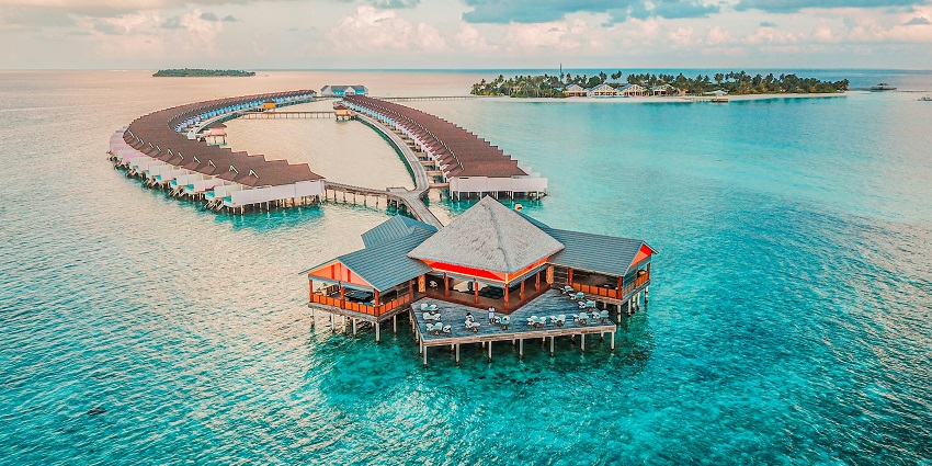 The Maldives offers dreamy beaches, turquoise waters, and pure romance for Valentine's!