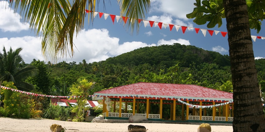 A beach scene of Manono Island, a secret paradise among The Samoa Islands tourist places.