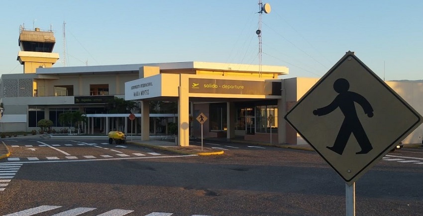 Entrance of Maria Montez International Airport, one of the airports in Dominican Republic.