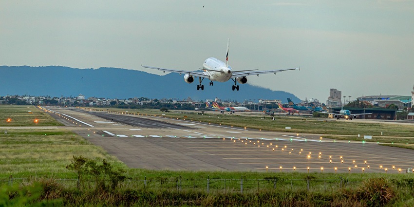 A flight taking off from the Mariscal Sucre International Airport, an airport in Ecuador