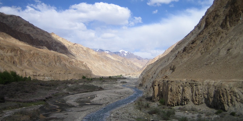 An image of Markha Valley, a well-known trekking route in the Ladakh region of India.