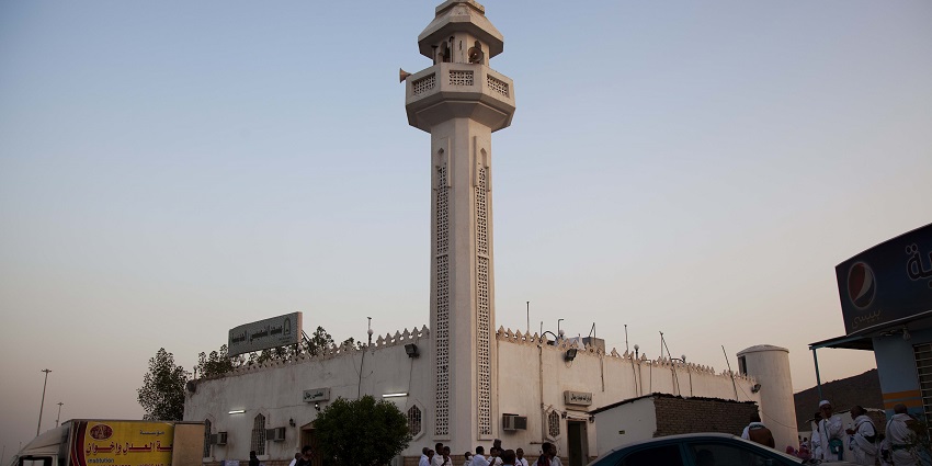 An image of the Hudaibiyah Mosque located in the Hudaibiyah area of Mecca, Saudi Arabia.