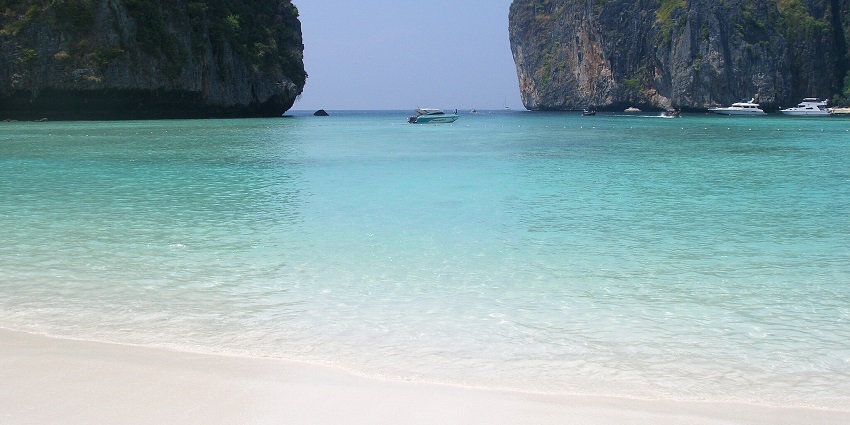 A breathtaking bay in Thailand, made famous by its stunning scenery.
