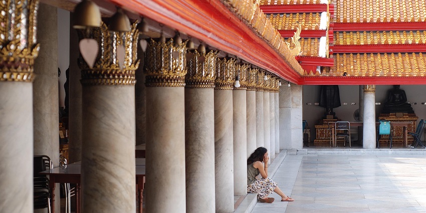 Meditate in the tranquil temple premises and embrace inner peace.