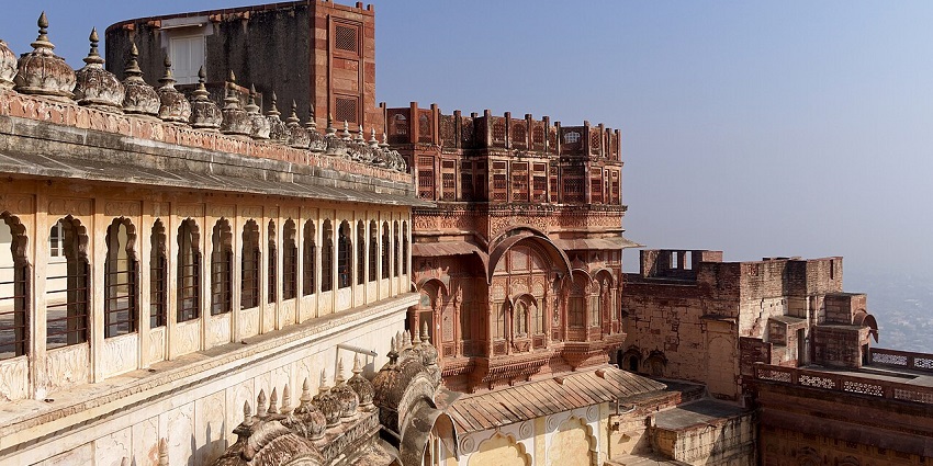 Mehrangarh Fort, one of the world’s biggest forts, has intricate design details and motifs