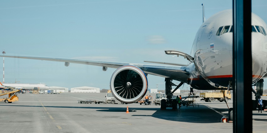 Singapore Airlines Boeing 747 parked at Menongue airport, one of the airports in Angola.