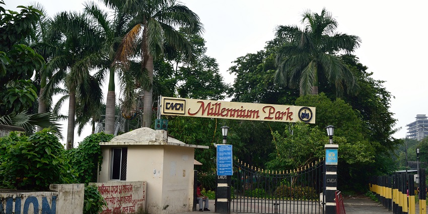 The entrance leading to Millennium Adventure Park in Kolkata, is a surreal place.