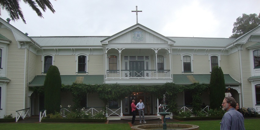 A frontal view of the Mission Estate Winery, one of the top places to visit in Napier.