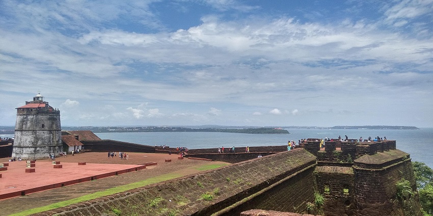 Scenic beauty of the Fort Aguada–things to do in Goa in June
