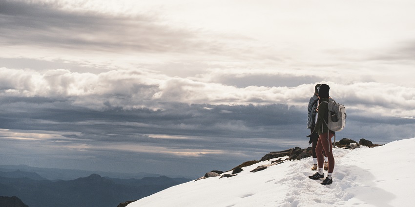 Trekkers at Mount Kenya, one of the best spots for trekking in December for adventure lovers