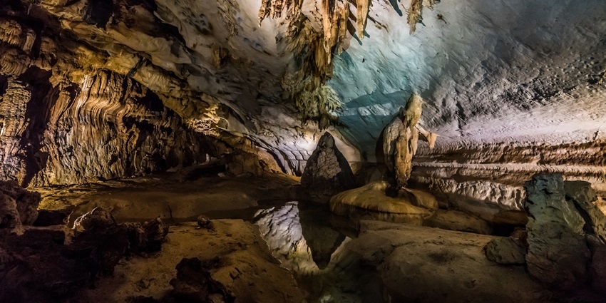 A spectacular cave system with immense chambers, limestone formations, and rare underground ecosystems.