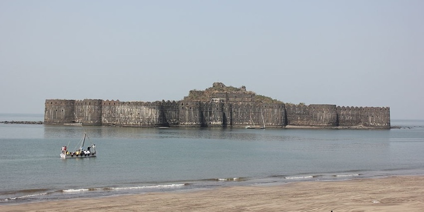 Murud-Janjira Fort is a historic sea fort on an island, accessible by boat, with strong walls.