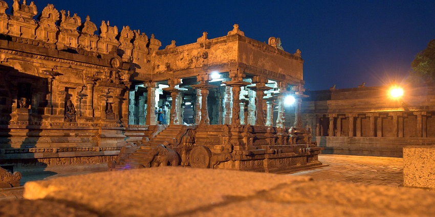 An image of Nagoba temple, which is crowded during the time of Nagoba Jatara, one of the festivals in the Magh month.