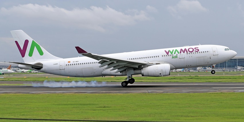 A Qantas Airbus A380 aeroplane is taxiing on the runway of Nancy-Bird Walton Airport.