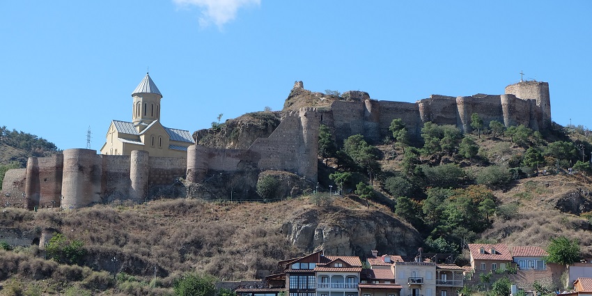 Historic hilltop fortress offering panoramic views of Tbilisi city, featured in the Georgia travel guide