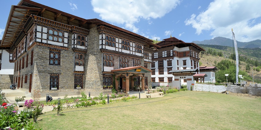 A glimpse of the iconic National Library Of Bhutan, a major attraction in Bhutan.