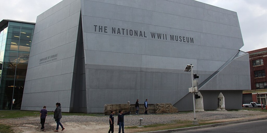 An image of the National WWII Museum which is located in New Orleans, USA.