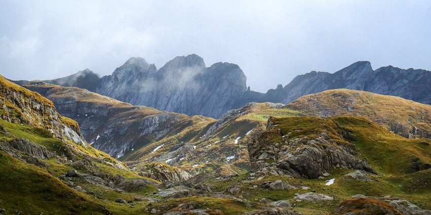 Majestic view of the nature trails around the lake, for tourists to wander and trek