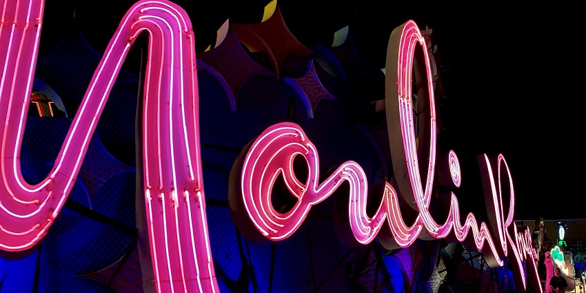 Neon Lights at the famous Neon Museum near Wynn, the biggest casino in Las Vegas