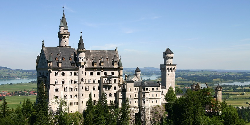 Neuschwanstein Castle, Germany- a fairy-tale fort in Europe set against grand landscapes