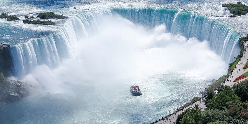 A stunning set of popular waterfalls known for their immense power and beauty.