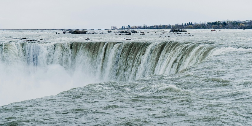A view of Niagara Falls in the USA, one of the most dangerous waterfalls in the world.