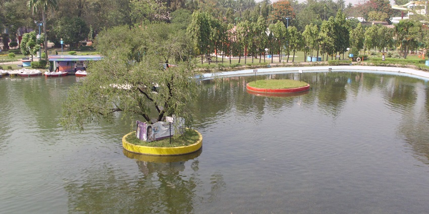 View of Nicco Park near Aquatica Water Park, also known as the Disneyland of Kolkata.