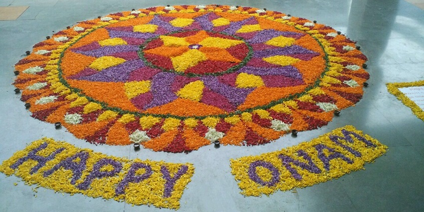 An image of Onam celebration, one of the most popular September festivals in India.