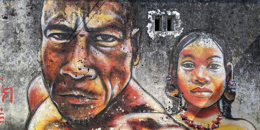 Unbelievably mesmerising coloured art at the penang street art