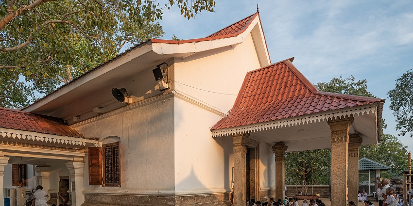 Jaya Sri Maha Bodhi tree and shrine complex in Anuradhapura, Sri Lanka