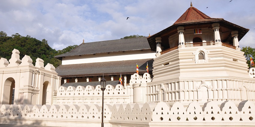 A collection of statues of Lord Buddha at the Tooth Relic temple