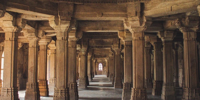 Inside the serene halls of Nathdwara temple offering an holy ambience