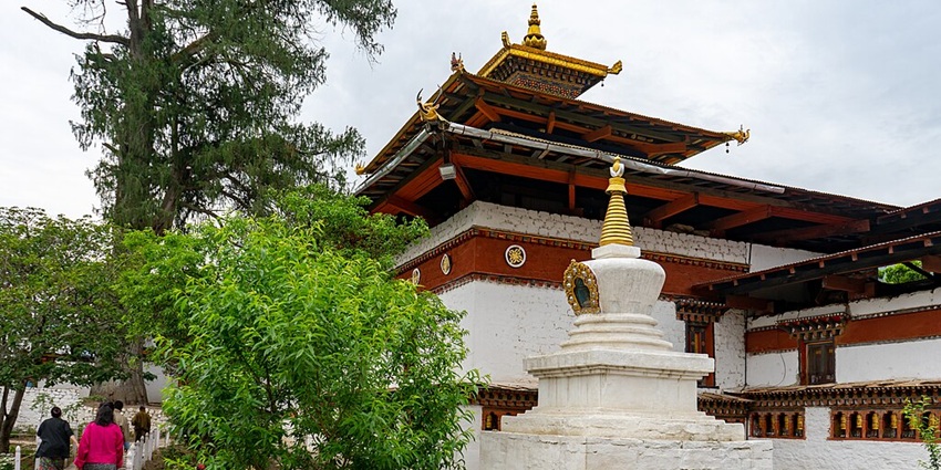 An image showing Kyichu Lhakhang temple, an important cultural landmark in Paro, Bhutan.