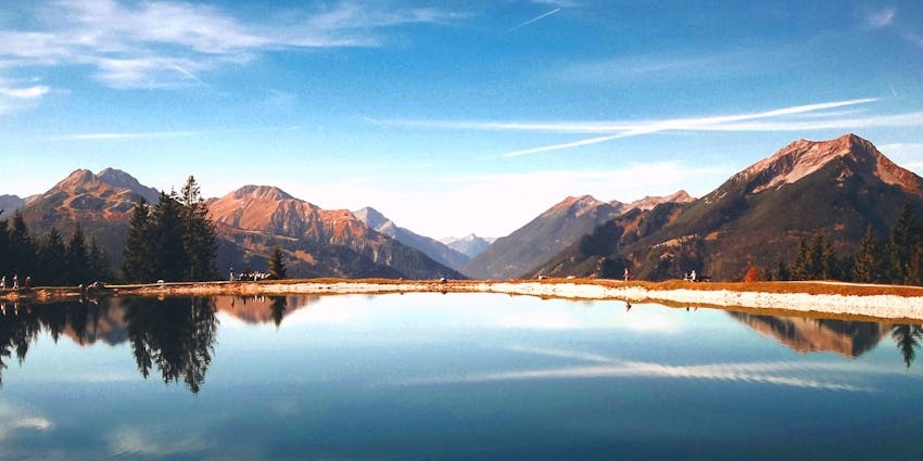 Serene view of Sambhar Salt Lake at sunset, ideal for nature lovers
