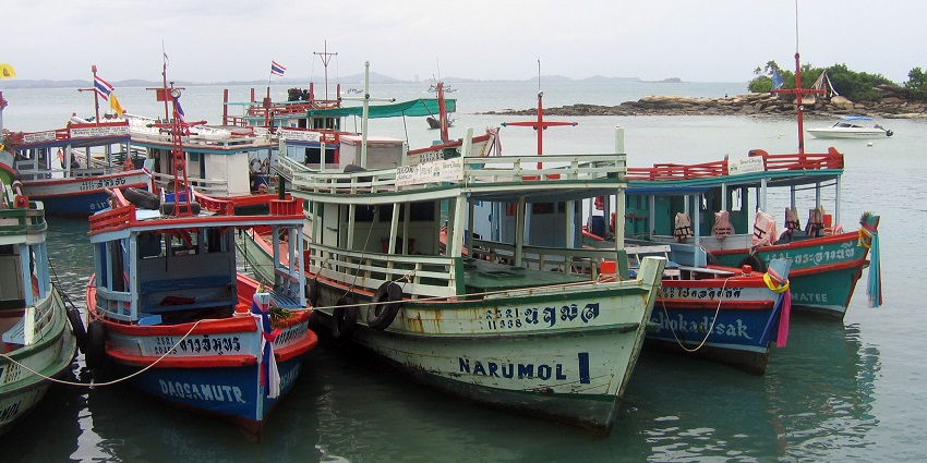 Image of Boat transport, Koh Samet in Thailand - where travellers can explore via these boats