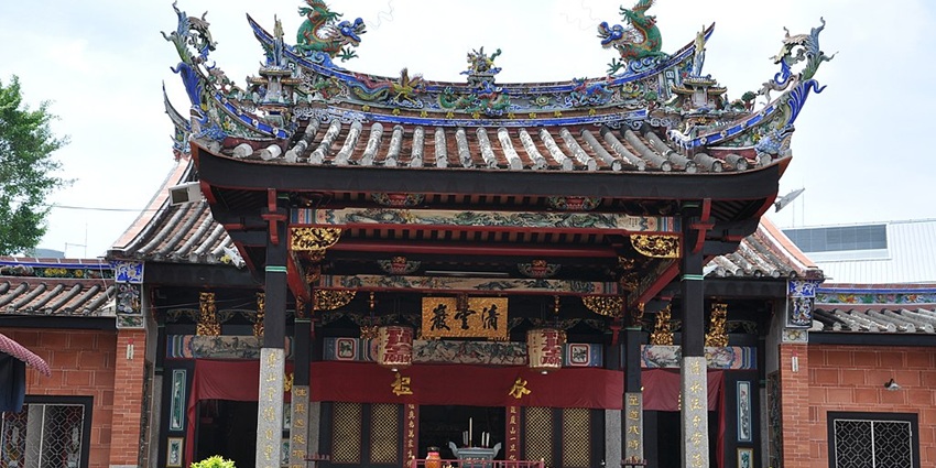 The main shrine at Penang Snake Temple, one of the most visited temples in Malaysia.