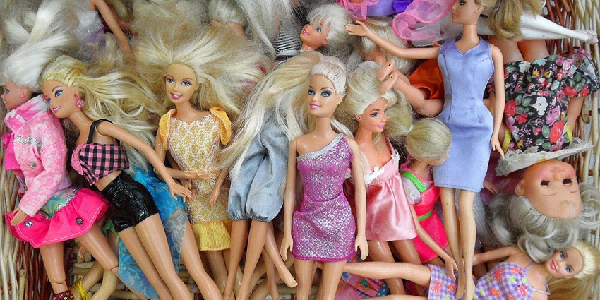 A vibrant display of Barbies at the Penang Toy Museum in Malaysia