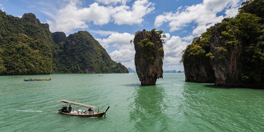 An amazing view of one of the beautiful islands in Phuket to explore on Valentine's Day